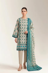 Printed Unstitched 3PC