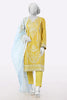 Yellow Embroidered 3PC From Sohaye By Diners