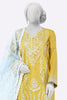 Yellow Embroidered 3PC From Sohaye By Diners