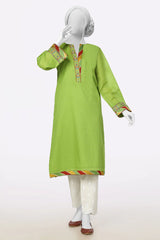 Green Embroidered Kurti