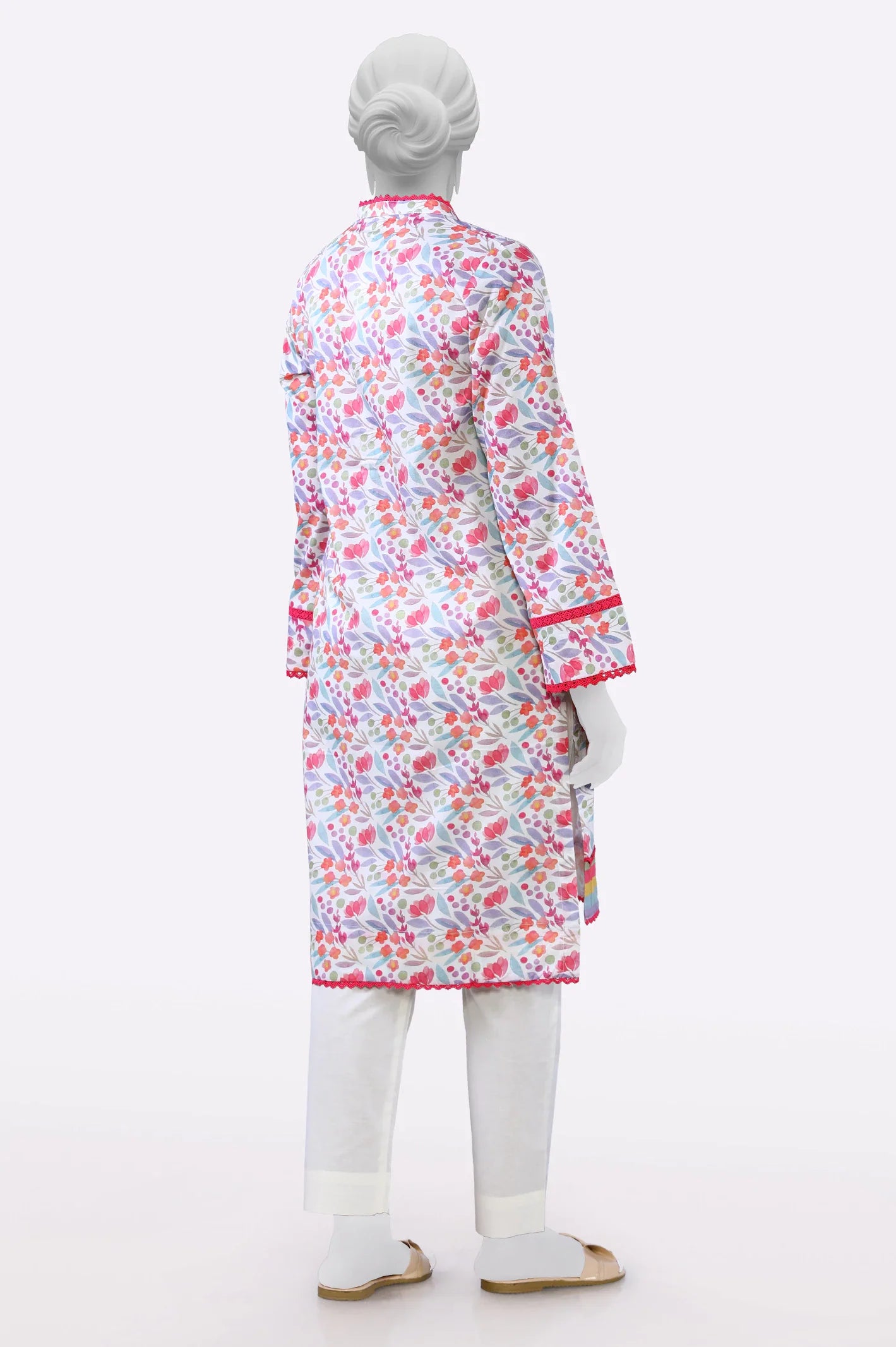 White Printed Kurti From Sohaye By Diners