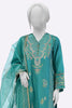 Green Embroidered 3PC From Sohaye By Diners