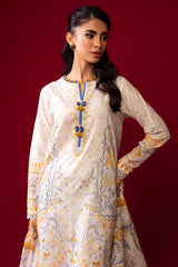 Mustard Printed 3PC Unstitched