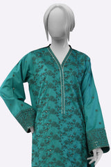 Green Embroidered Kurti From Sohaye By Diners