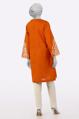 Rust Embroidered Kurti From Sohaye By Diners