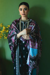 Black 2PC Unstitched Embroidered Suit