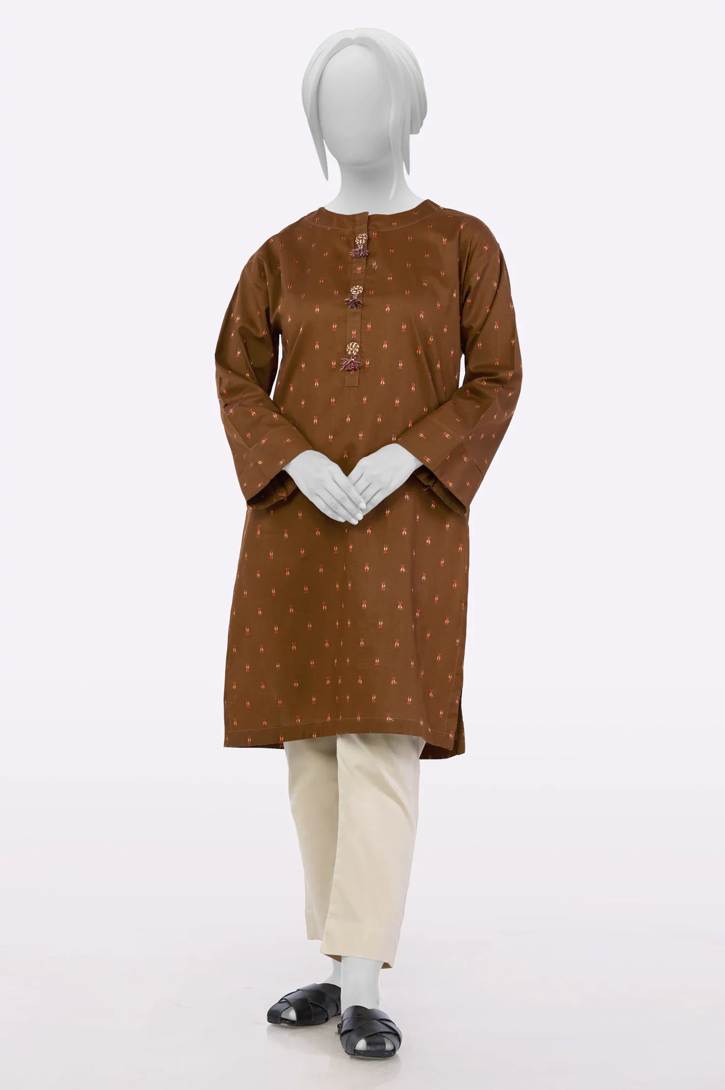 Brown Stylized Ready To Wear Kurti