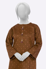 Womens Ready To Wear Brown Stylized Kurti