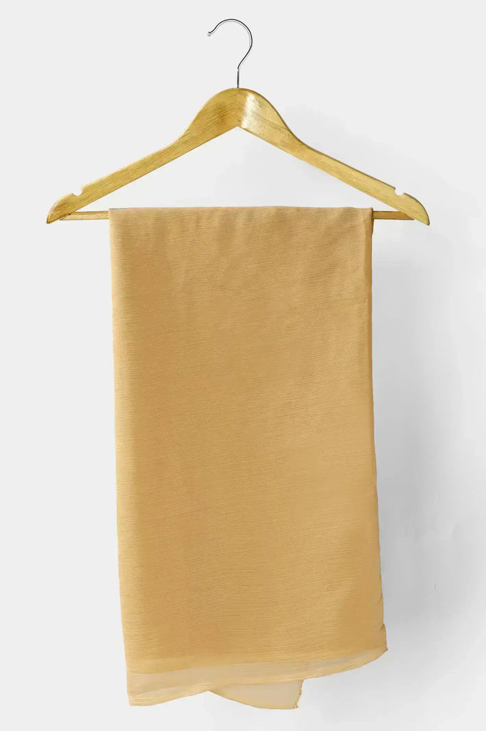 Women Beige Chiffon Dupatta