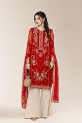 Embroidered Shirt and Dupatta