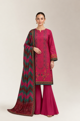 Printed Unstitched 3PC