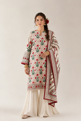 Printed Unstitched 3PC