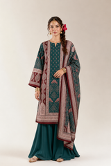 Printed Unstitched 3PC