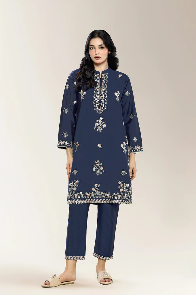 Embroidered Blue 2PC