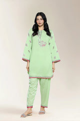 Embroidered Green 2PC