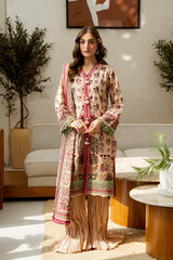 Printed Unstitched 3PC