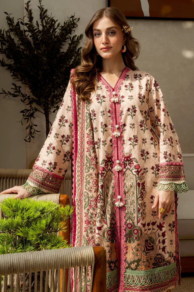 Printed Unstitched 3PC