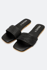 Black Ladies Casual Slippers