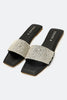 Silver Ladies Casual Slippers