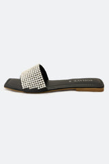 Silver Ladies Casual Slippers