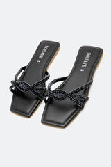 Black Ladies Casual Slippers
