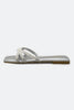 Silver Ladies Casual Slippers