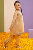 Gold Khaddi Net Embroidered Girls 2PC Suit