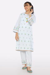 Blue Embroidered Girls 2PC