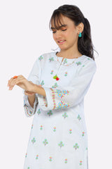 Blue Embroidered Girls 2PC