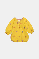 Yellow Embroidered Infant 2PC