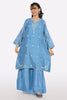 Blue Embroidered Girls 2PC