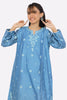 Blue Embroidered Girls 2PC