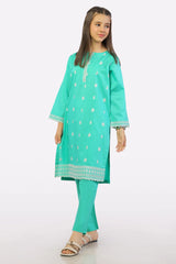 Green Embroidered Girls 2PC From Sohaye By Diners