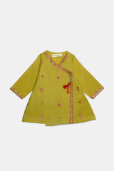 Mustard Embroidered Infant 2PC