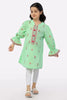 Green Embroidered Girls Kurti