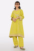 Yellow Embroidered Girls 2PC