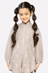 Fawn Printed Girls Kurti