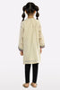 Beige Embroidered Girls Kurti