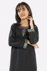 Black Embroidered Girls Kurti