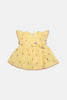 Yellow Embroidered Infant Kurti