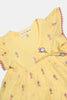 Yellow Embroidered Infant Kurti