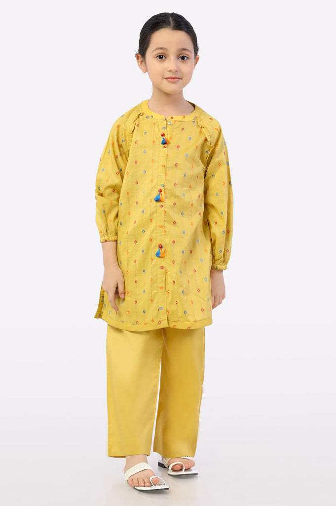Yellow Stylised Girls 2PC