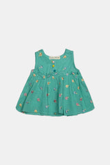 Sea Green Embroidered Infant 2PC