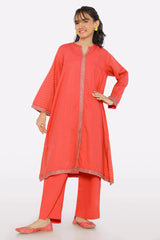 Red Embroidered 2PC From Sohaye By Diners