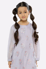 Lilac Embroidered Girls 2PC