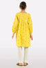 Yellow Embroidered Kurti