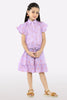 Lilac Embroidered Girls 2PC