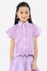 Lilac Embroidered Girls 2PC