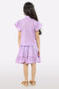 Lilac Embroidered Girls 2PC