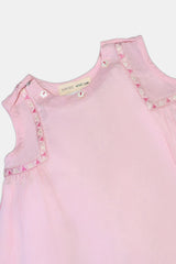 Light Pink Embroidered Infant 2PC